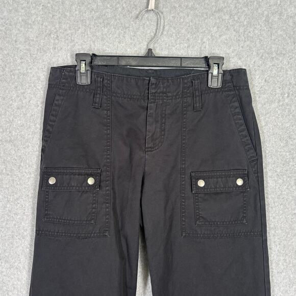 Y2K Gap Cargo Capri Pants 6 Ankle Zipper Snaps Utility Cotton 90s Hiking GORP - Picture 4 of 14
